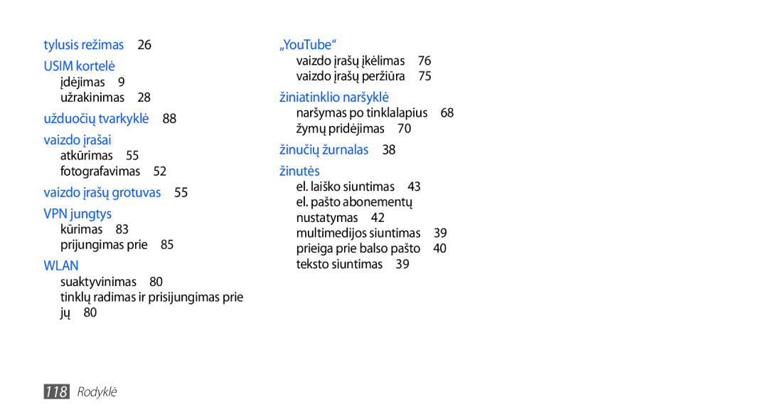 Samsung GT-S5570CWASEB, GT-S5570CWAOMT, GT-S5570EGASEB Vaizdo įrašų grotuvas , Tinklų radimas ir prisijungimas prie jų  